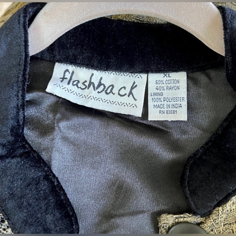 Patchwork Vintage Boho Velvet Multicolor Jacket - Picture 3 of 4
